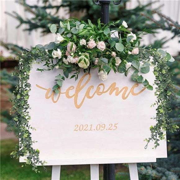 Eucalyptus Garland, 5pcs 30ft Greenery Garlands Fake Vines,Artificial Eucalyptus - Picture 6 of 7